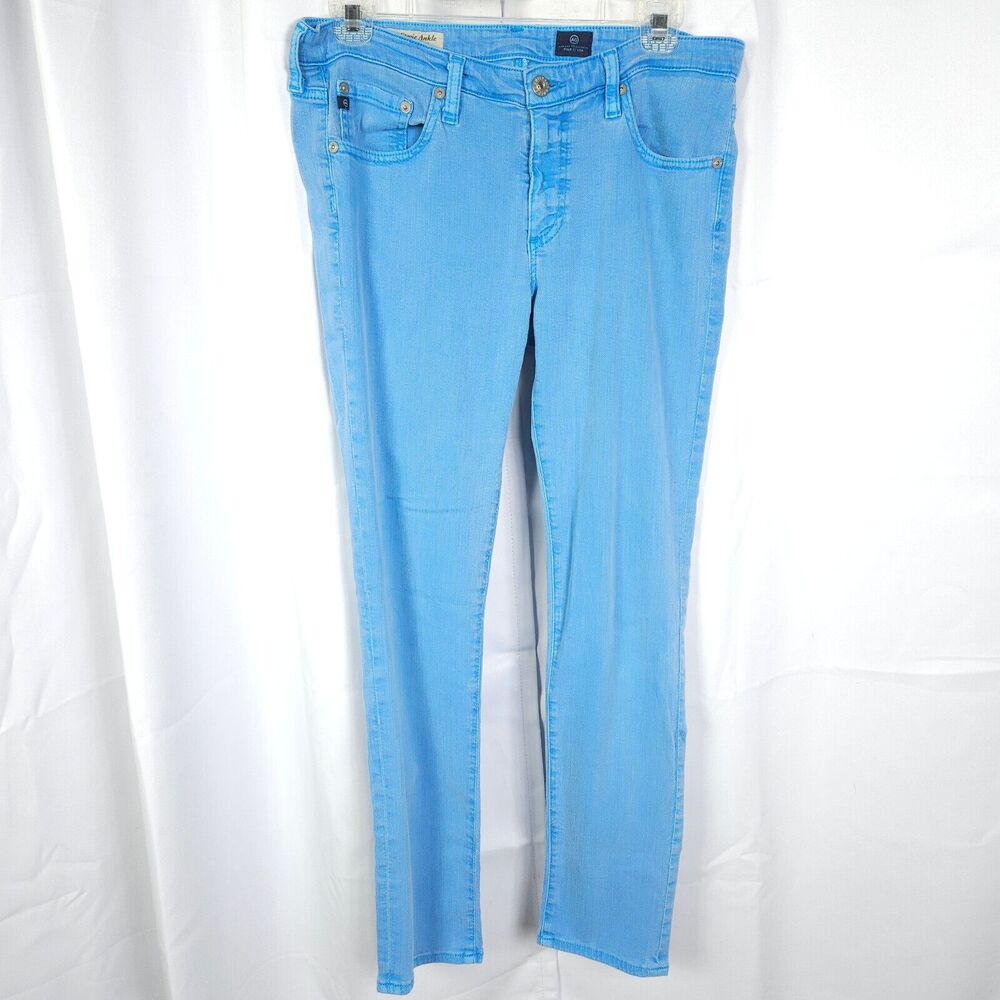 AG Adriano Goldschmied Stevie Ankle Slim Straight Jeans Women's 29R‎ USA 31x27